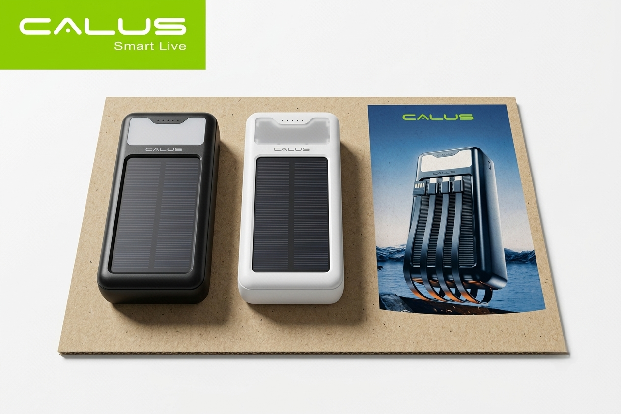Power-Banks CALUS SOLAR 360  Capacité de recharger jusqu'à 6 appareils simultanément.