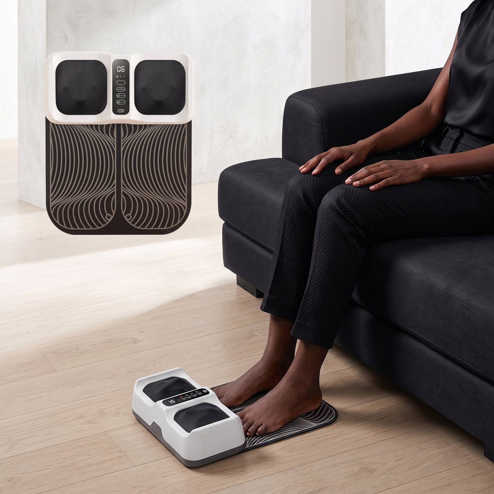 Masseur de Pieds EMS Intelligent Stimulation Bioélectrique et Circulation Sanguine