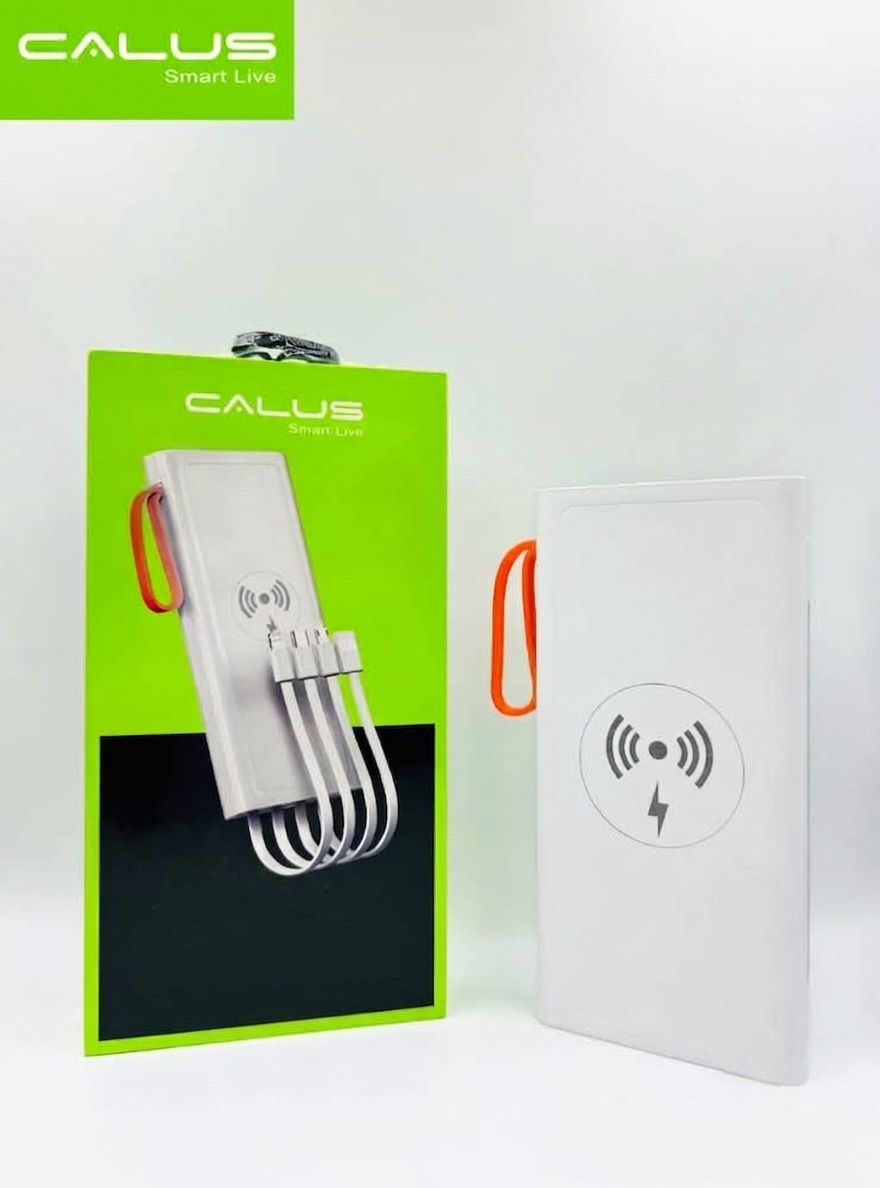 POWER BANK ​CALUS PW-100F avec 4 câbles et charge par Induction 10000mAh